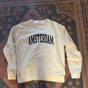 Brandy Melville Cream Amsterdam Sweatshirt